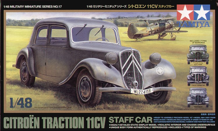 Tamiya TA32517 - Citroen Traction 11CV Staff Car - 1:48