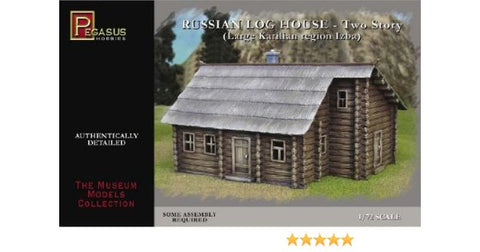 Russian log house - 2 story (Large Karilian region Izba) - 1:72 - Pegasus - 7704 - @