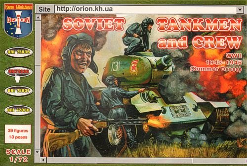 Orion - 72036 - Soviet Tankmen and crew 1943-45 - 1:72