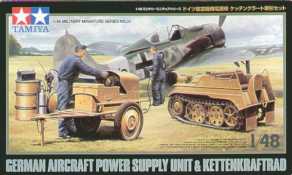 Tamiya 32533 - Kettenkrad Luftwaffe with Aircraft Power Supply Unit - 1:48