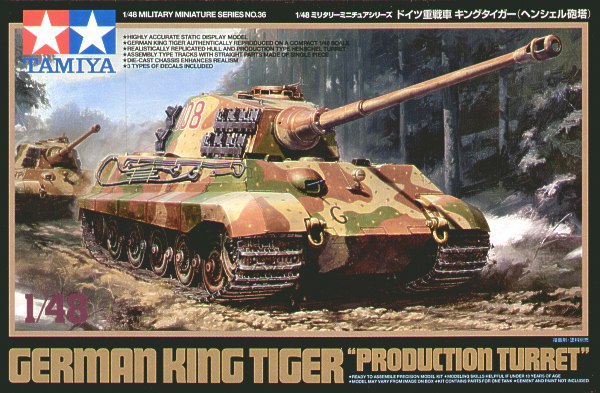 Tamiya TA32536 - King Tiger Sd.Kfz.182 with Production Turret - 1:48