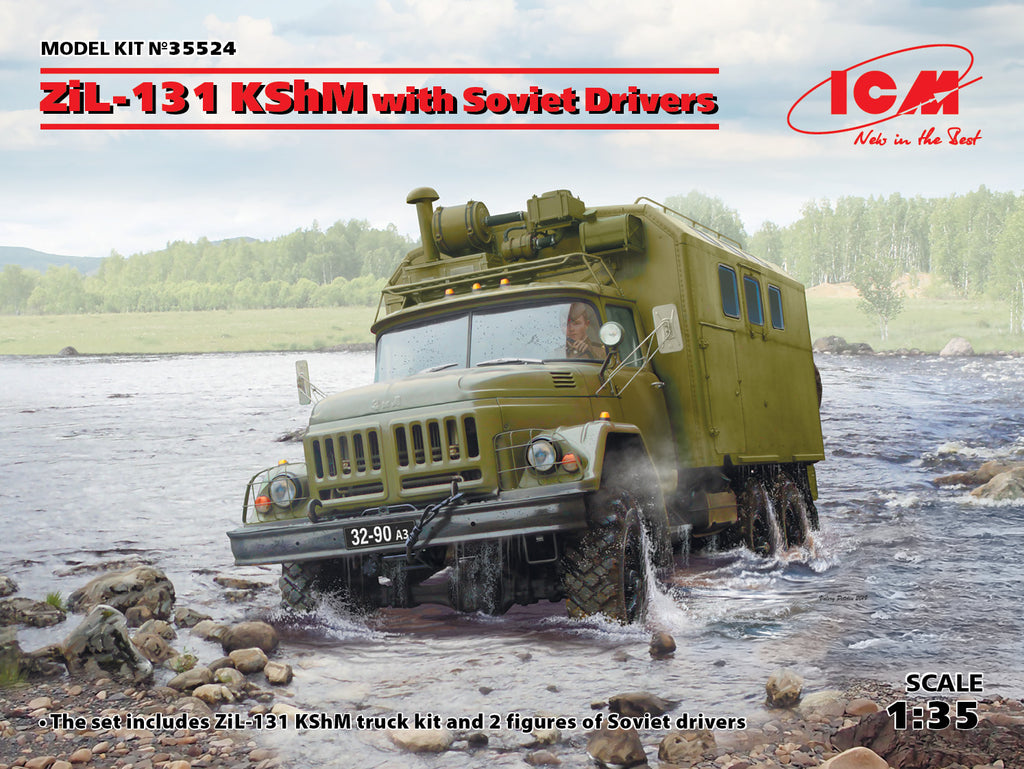ICM - 35524 - Soviet ZiL-131 KShM with Soviet Drivers - 1:35