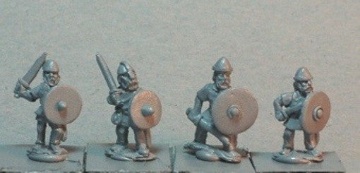 Baueda - Viking Bondi with Swords (8) - 15mm - VIK3