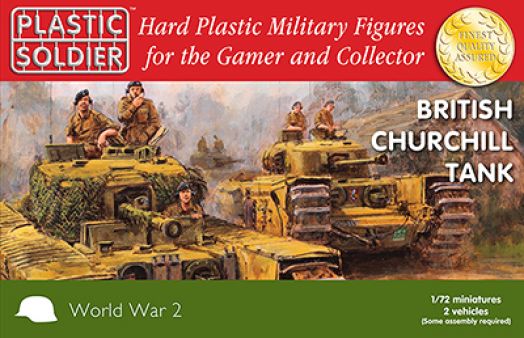 Plastic Soldier - WW2V20017 - CHURCHILL TANK - 2 KITS - 1:72