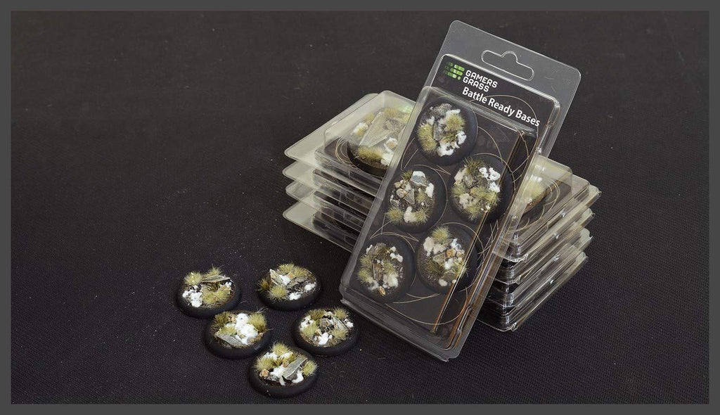 Gamers Grass - Winter bases RoundLip 40mm (x5) - GGB-WRL40