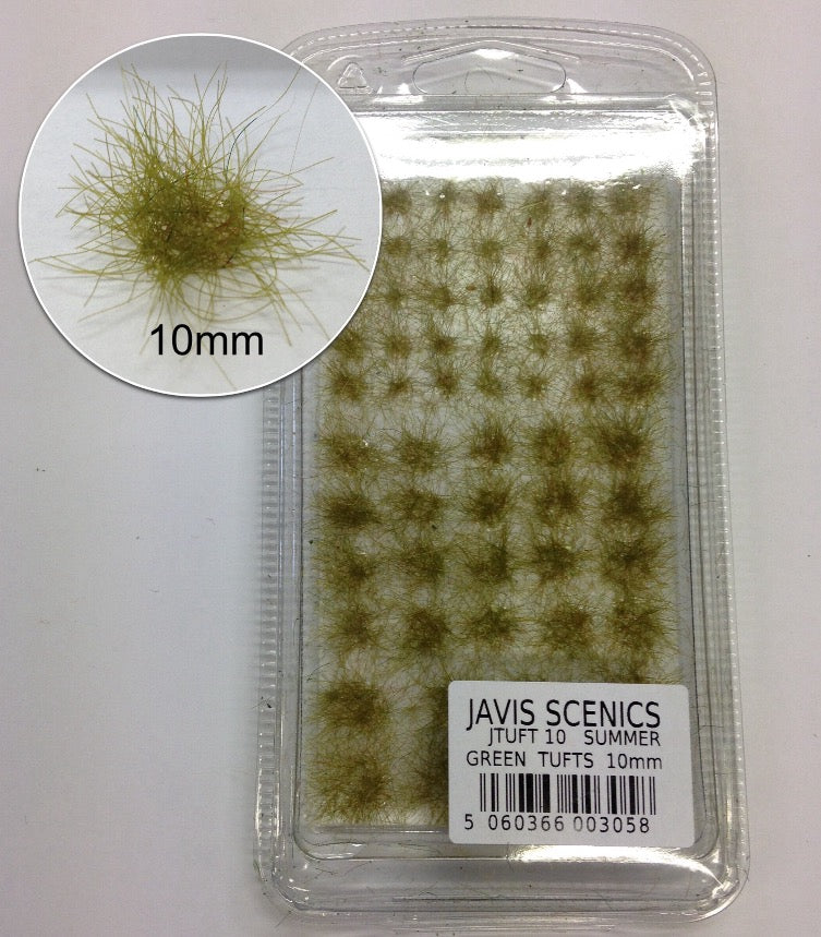 JAVIS - JTUFT10 - Static Grass Tufts- Summer Green 10mm