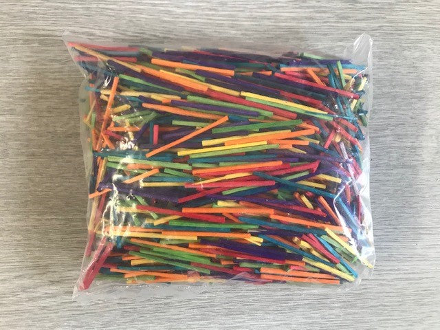 Bricolage - BAGS OF 2000 MATCH SPLINTS - COLOURED