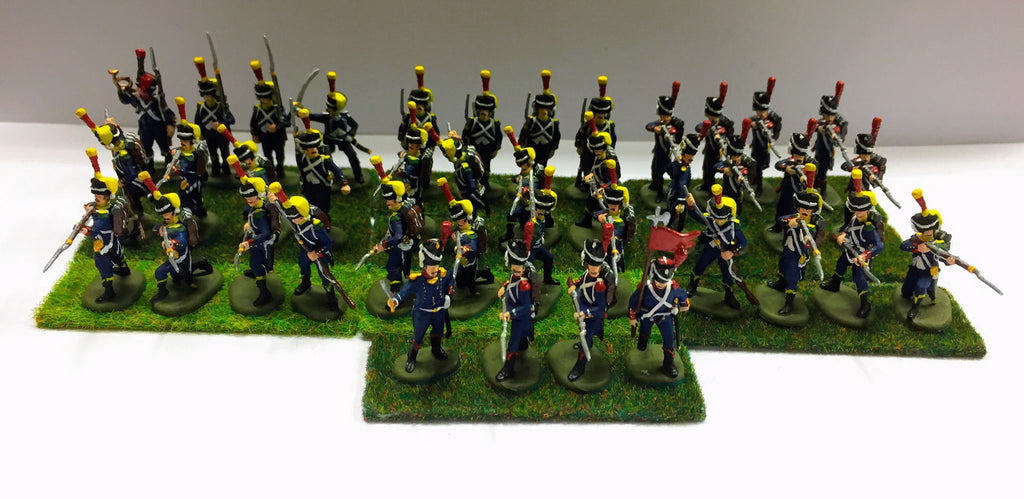 French Carabiniers & French Voltigeurs x 40 - 1:72 - Hat - 8220 - 8218 - CP@