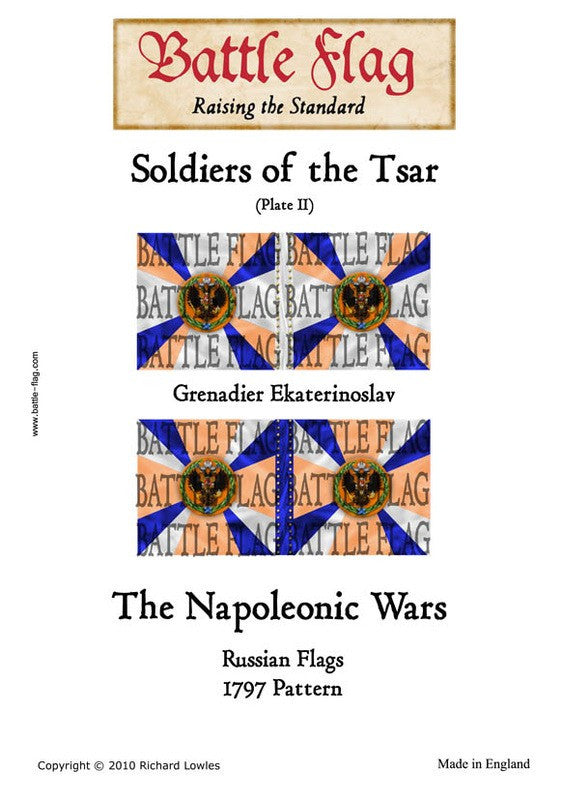 Battle Flag - Soldiers of the Tsar (Plate II) Grenadier Ekaterinoslav (Napoleonic War) - 28mm