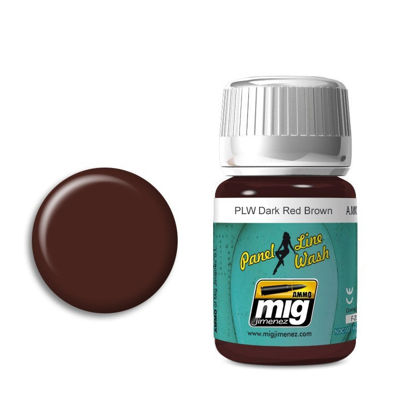 Ammo of mig - Panel line wash - Dark red brown