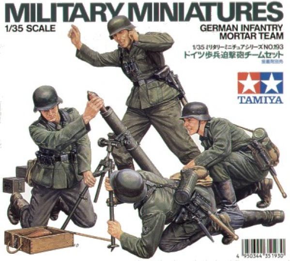 Tamiya 35193 - German (WWII) Infantry Mortar Team - 1:35
