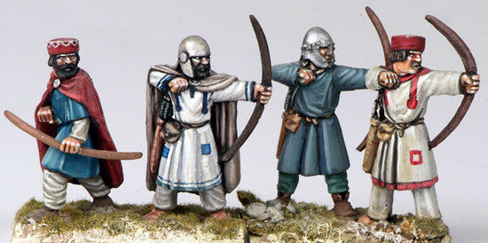 Gripping Beast - SAGA - AAB06 - Briton Rustici (levy) bows - 28mm