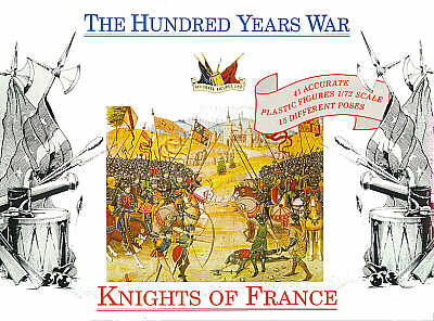 THE HUNDRED YEARS WAR 1:72 French Knights 1400 AD Arms Accurate Figures 7207 @