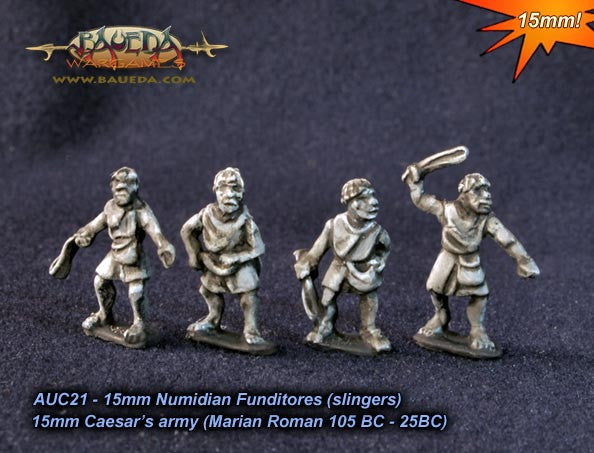 Baueda - Numidian slingers (8 foot) - 15mm