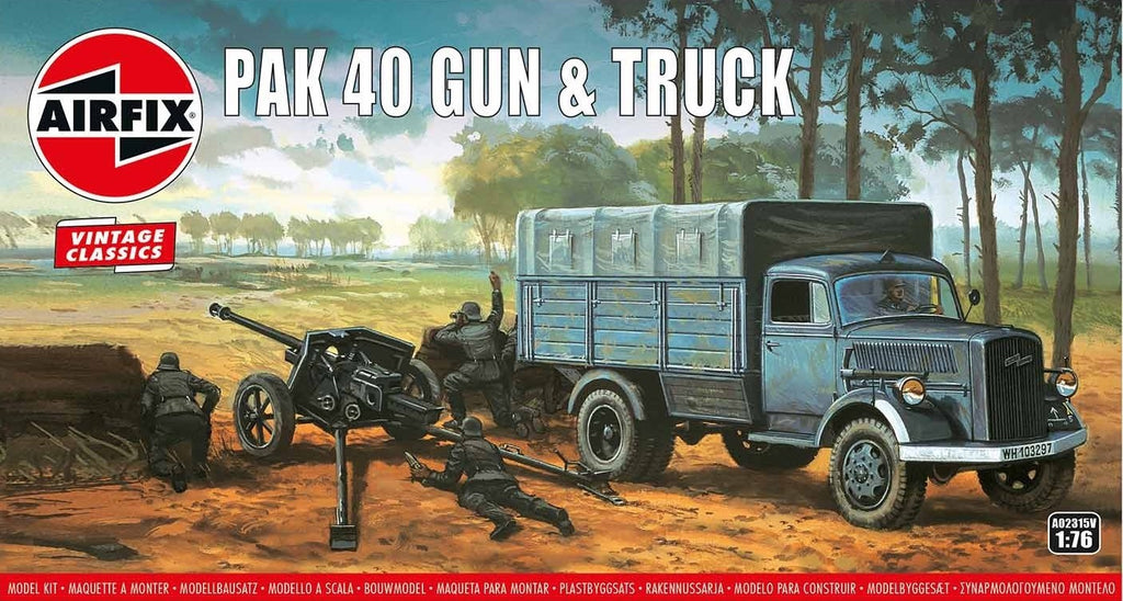 Opel Blitz lorry and PAK 40 field gun - 1:76 - Airfix - 02315V