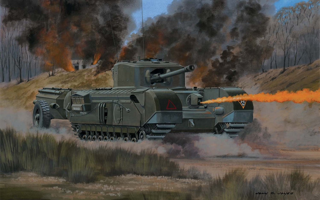 Airfix - 02321V - Churchill 'Crocodile' flame thrower 'Vintage Classics series' - 1:76
