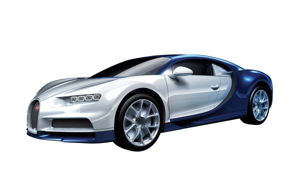 Airfix - J6044 - Bugatti Chiron QUICK BUILD Blue