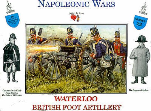 British Foot Artillery Waterloo 16 figures - 1:32 - A Call to Arms - 3222