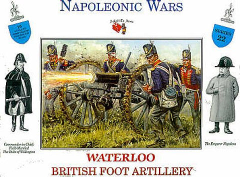 British Foot Artillery Waterloo 16 figures - 1:32 - A Call to Arms - 3222