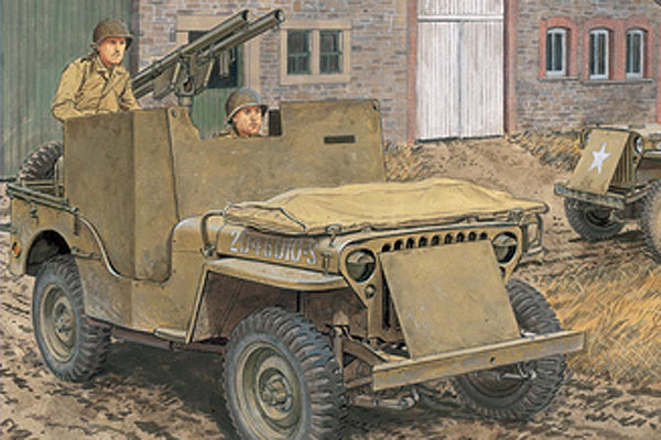 ARMORED 1/4 TON 4X4 TRUCK W/.50 CAL MACHINE GUN - 1:35 - Dragon - 6727