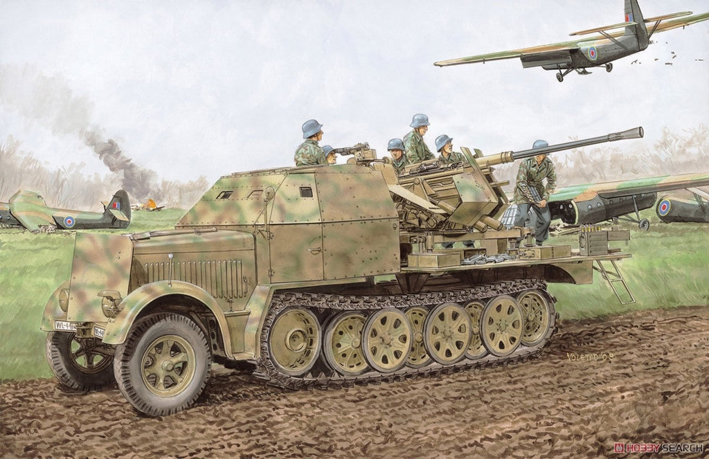 Dragon - 6953 - Sd.Kfz.7/2 3.7cm Flak with Armour - 1:35