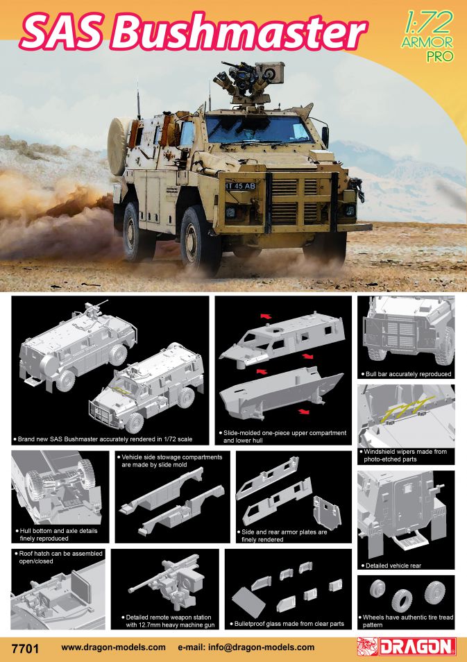 Dragon - 7701 - SAS Bushmaster - 1:72