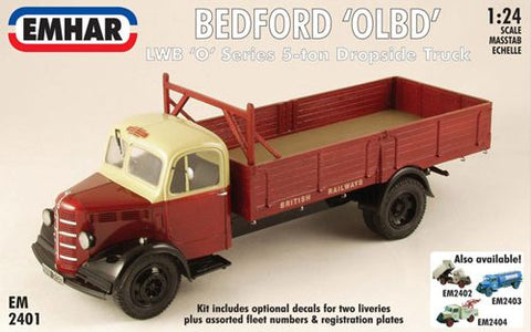 Emhar - 2401 - Bedford 'O' Series Long Wheel Base Dropside Truck/Flatbed - 1:24