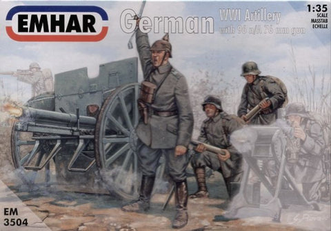 Emhar - 3504 - German (WWI) Artillery - 1:35
