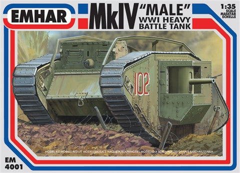 Mark.IV Tank WWI 'Male' - 1:35 - Emhar - 4001