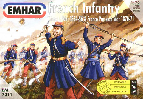 French Infantry Crimean and Franco Prussian Wars - 1:72 - Emhar - 7211 - @