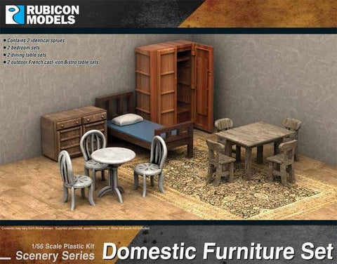 Domestic Furniture Set - 28mm - Rubicon Models - RU-283007 - @