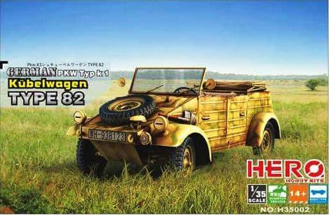 Hero Hobby Kits H35002 - Kubelwagen Type 82 (Basic Type) - 1:35
