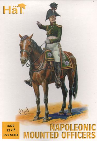 Mounted Command Napoleonic x 12 mounted figures - Hat - 8279 - 1:72