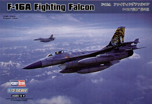 Hobby Boss - 80272 - General-Dynamics F-16A Fighting Falcon - 1:72
