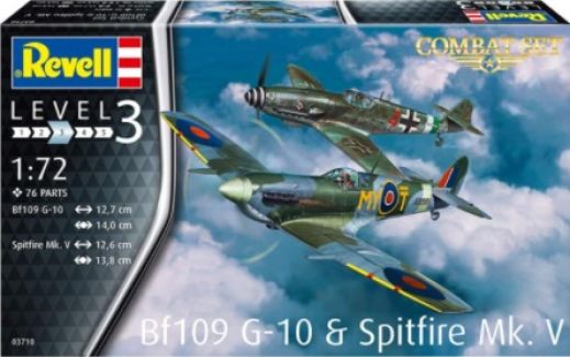 Combat Set Bf109 G-10 &Spitfire Mk. V - 1:72 - Revell - 63710