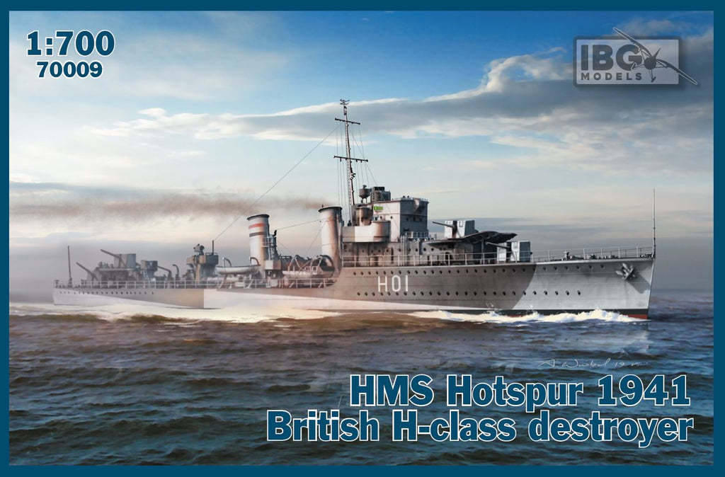 IBG - 70009 - HMS Hotspur 1941 British H-class destroyer - 1:700