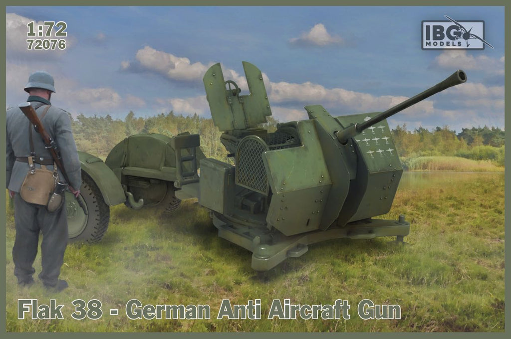 IBG - 72076 - Flak 38 German Anti Aircraft Gun (2 in the box) - 1:72