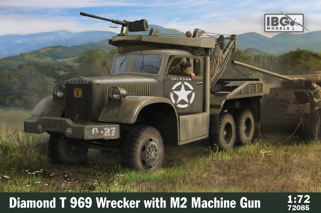 IBG Models - 72085 - Diamond T 969 Wrecker with M2 Machine gun - 1:72