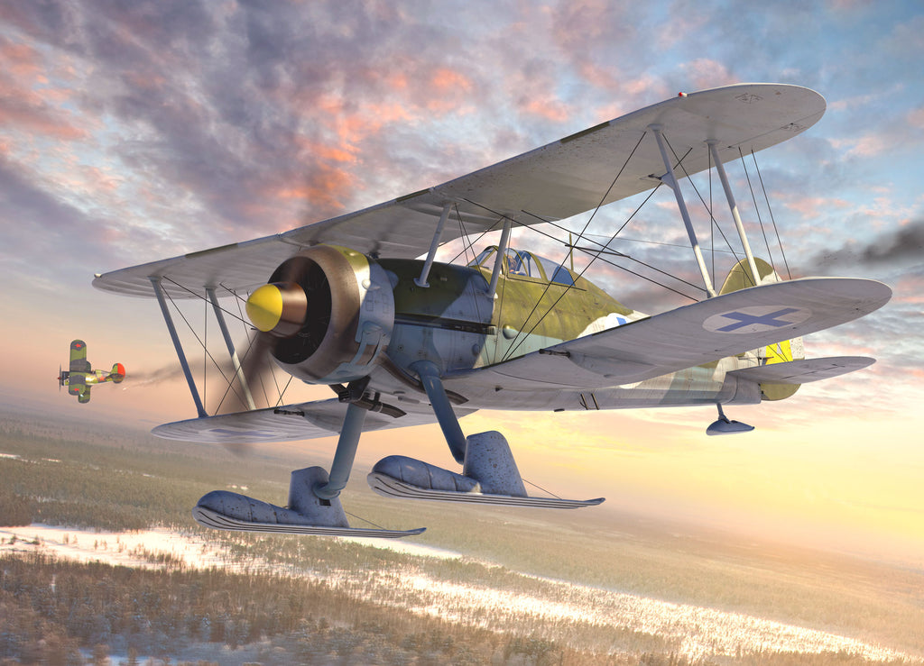 ICM - 32044 - Gloster J-8 Gladiator, WWII Swedish Fighter - 1:32