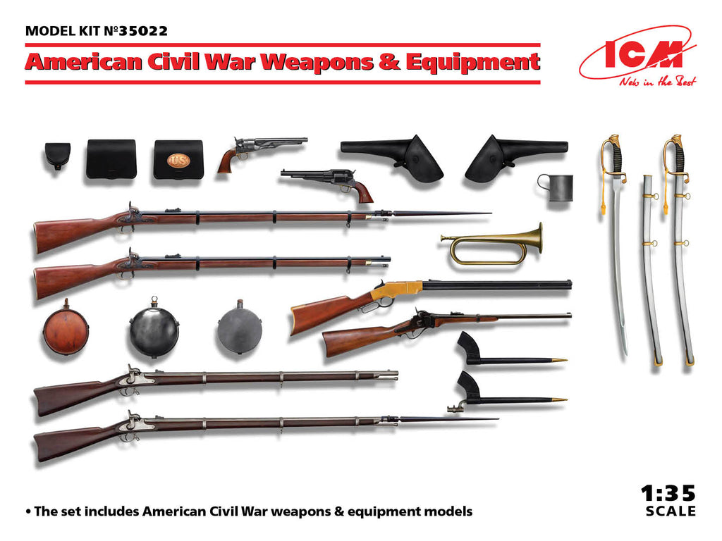 American Civil War Weapon & Equipment - 1:35 - ICM - 35022 - @