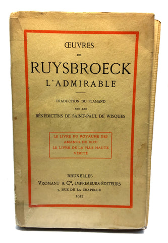 Books - Ceuvres de  Ruysbroeck L' Admirable (1917)