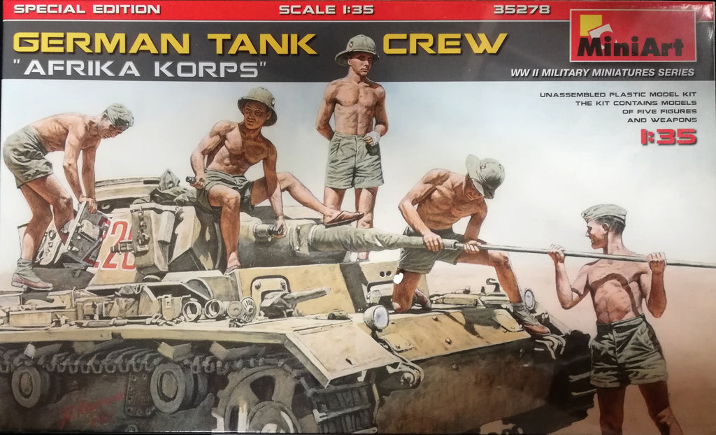 German tank crew ''Afrika korps'' - 1:35 - Mini Art - 35278