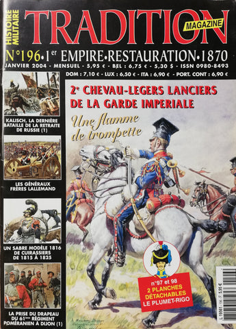 Book - Tradition Magazine N.196 - 1er empire restauration 1870