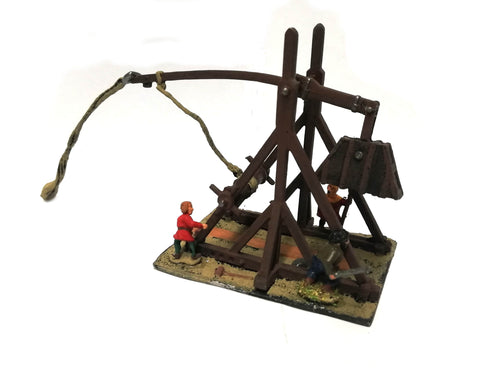 Essex - Medieval Trabucco + 3 crew - 15mm - Painted - @