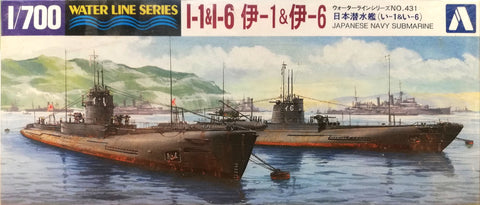 Water Line Series - IJN Submarine I-1 & I-6 - 1:700 - Aoshima 01512 - @