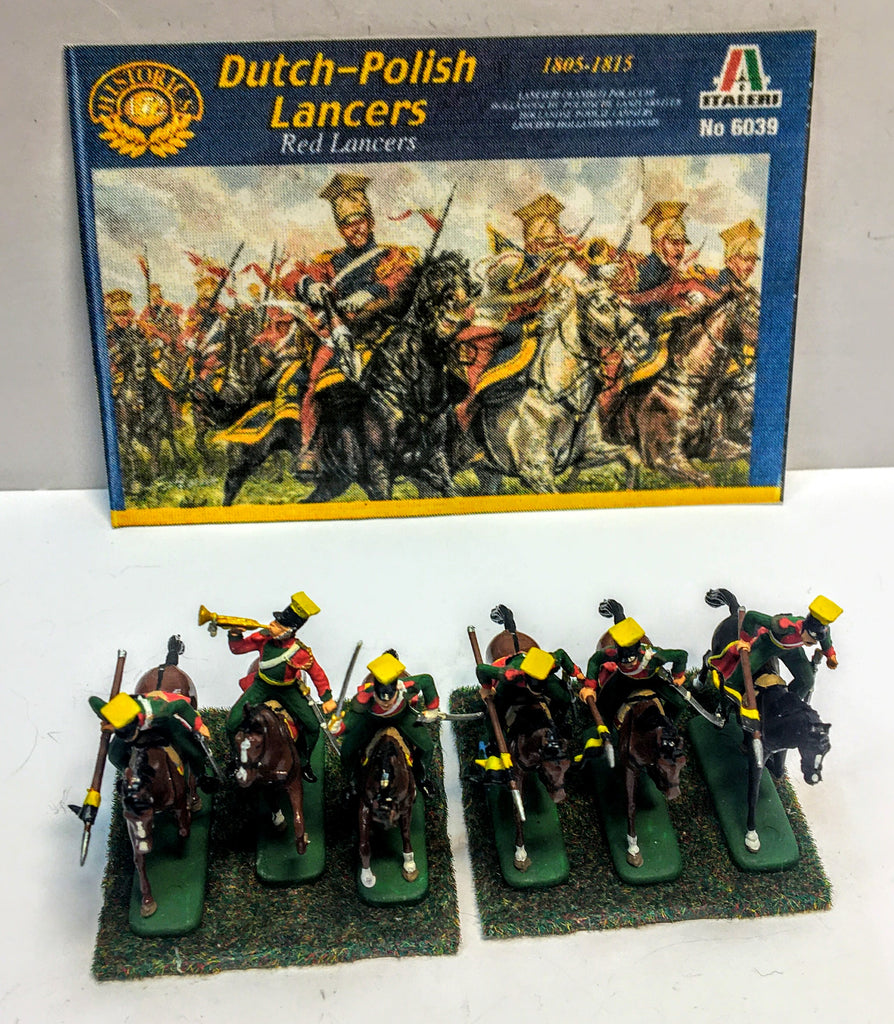 Italeri - 6039 - Dutch-Polish Lancers x 6 - 1:72 - PAINTED