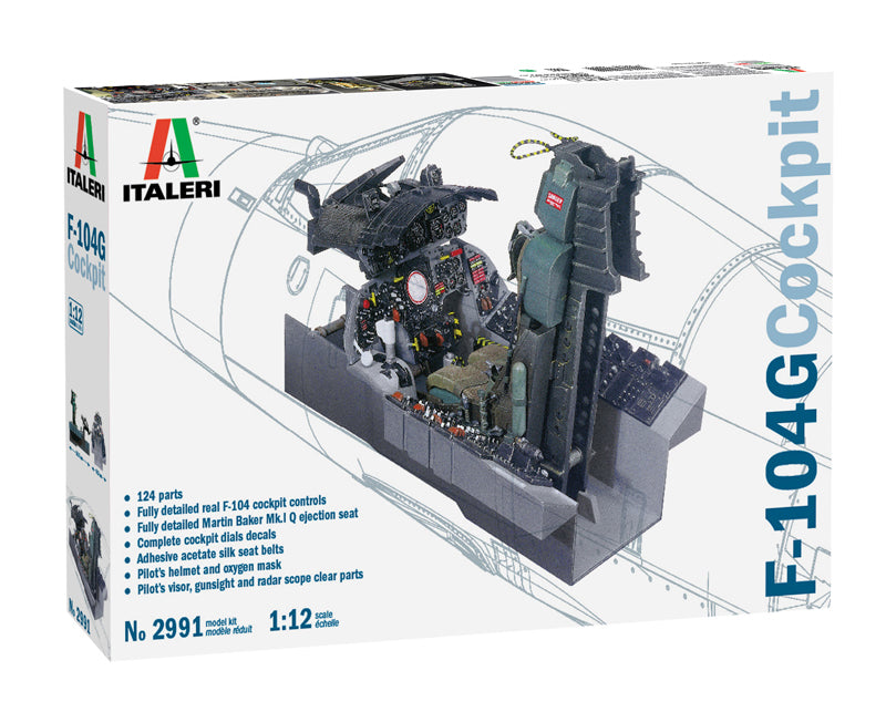 Italeri - 2991 - Lockheed F-104G Cockpit - 1:12