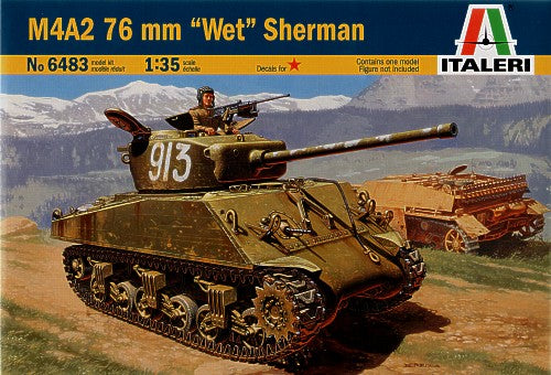 Italeri 6483 - M4A2 Sherman 76mm 'Wet' Sherman - 1:35