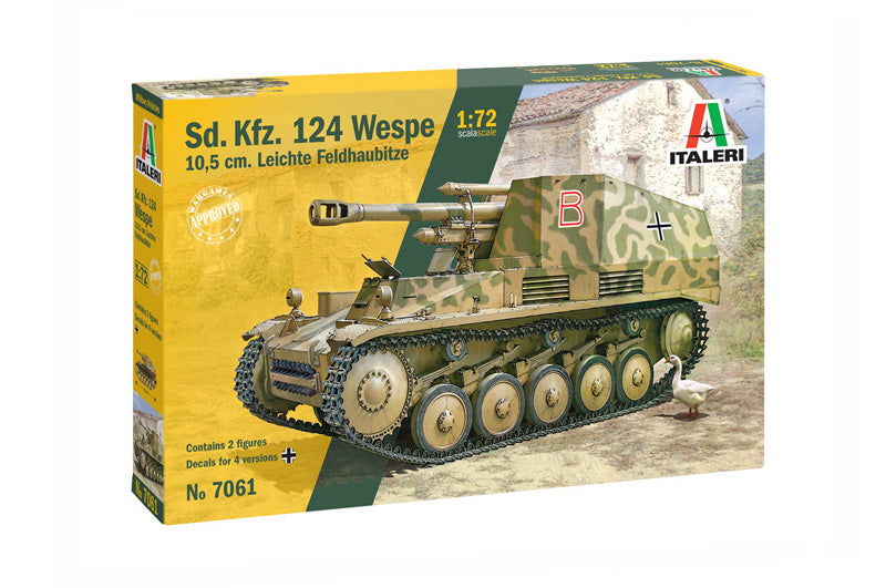Italeri - 7061 - Sd.Kfz.124 'Wespe' 10.5cm Leichte Felhaubitze - 1:72