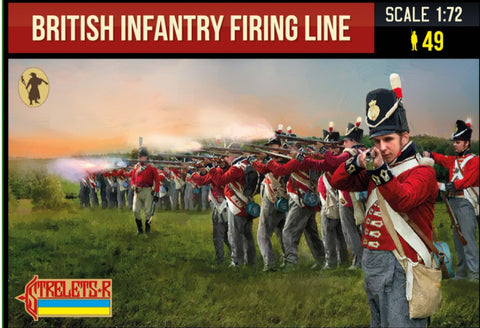 British Infantry Firing Line Napoleonic - 1:72 - Strelets - 278- @
